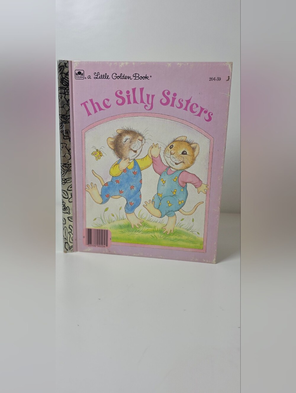 Vintage The Silly Sisters Little Golden Book - Pink Cover